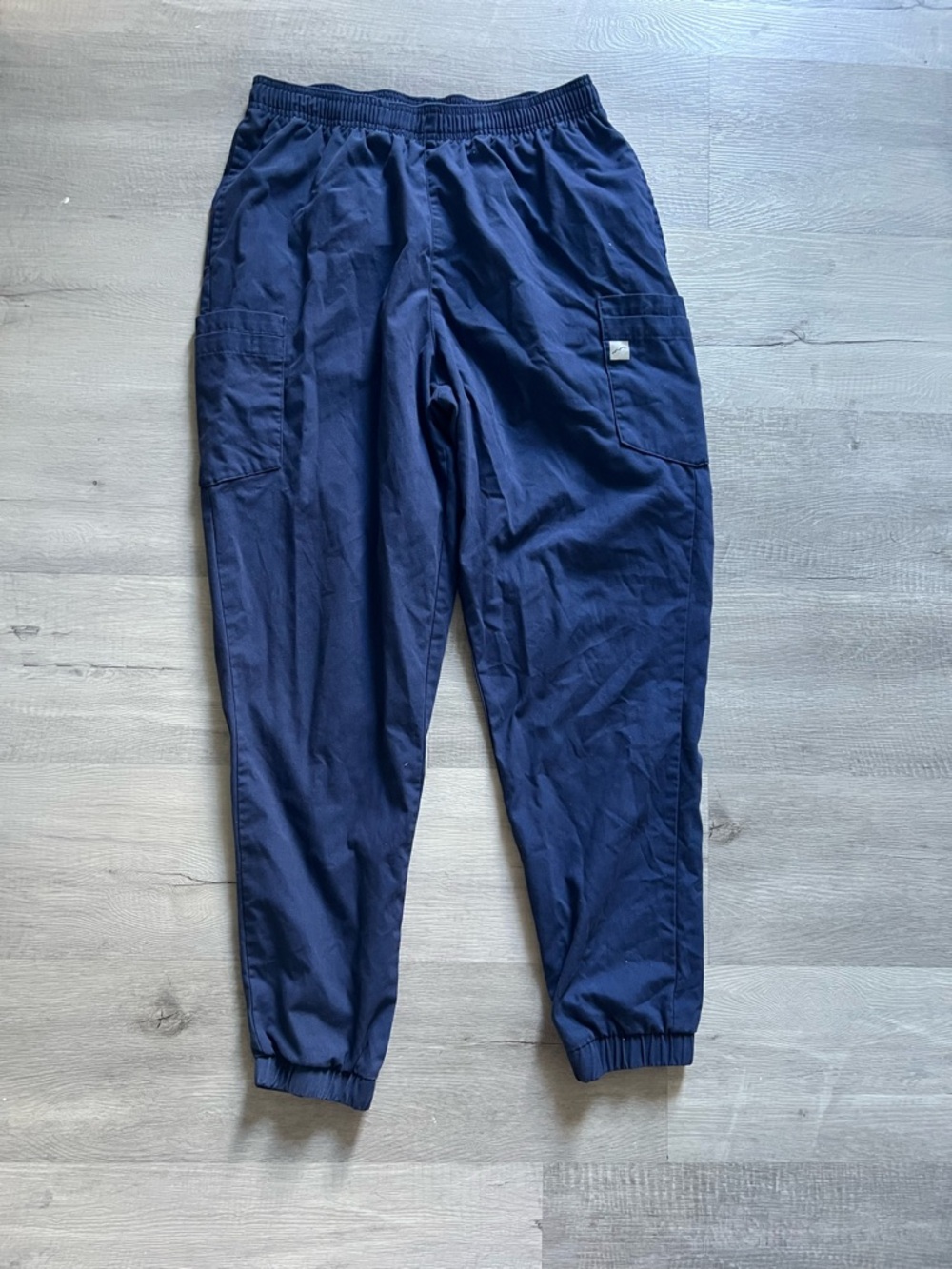 Butter-Soft Navy Blue Jogger Scrub Pants